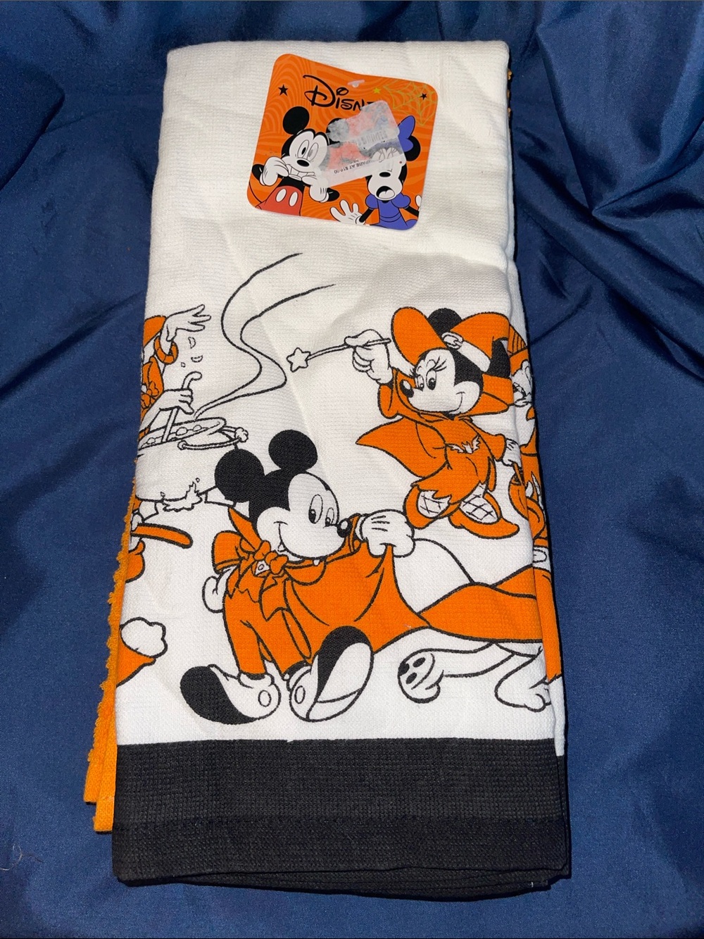 Disney Halloween Mickey & Minnie Kitchen 3-Pack Towels - Orange, Black, White